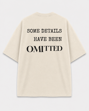 Details Omitted Tee back print on Cream