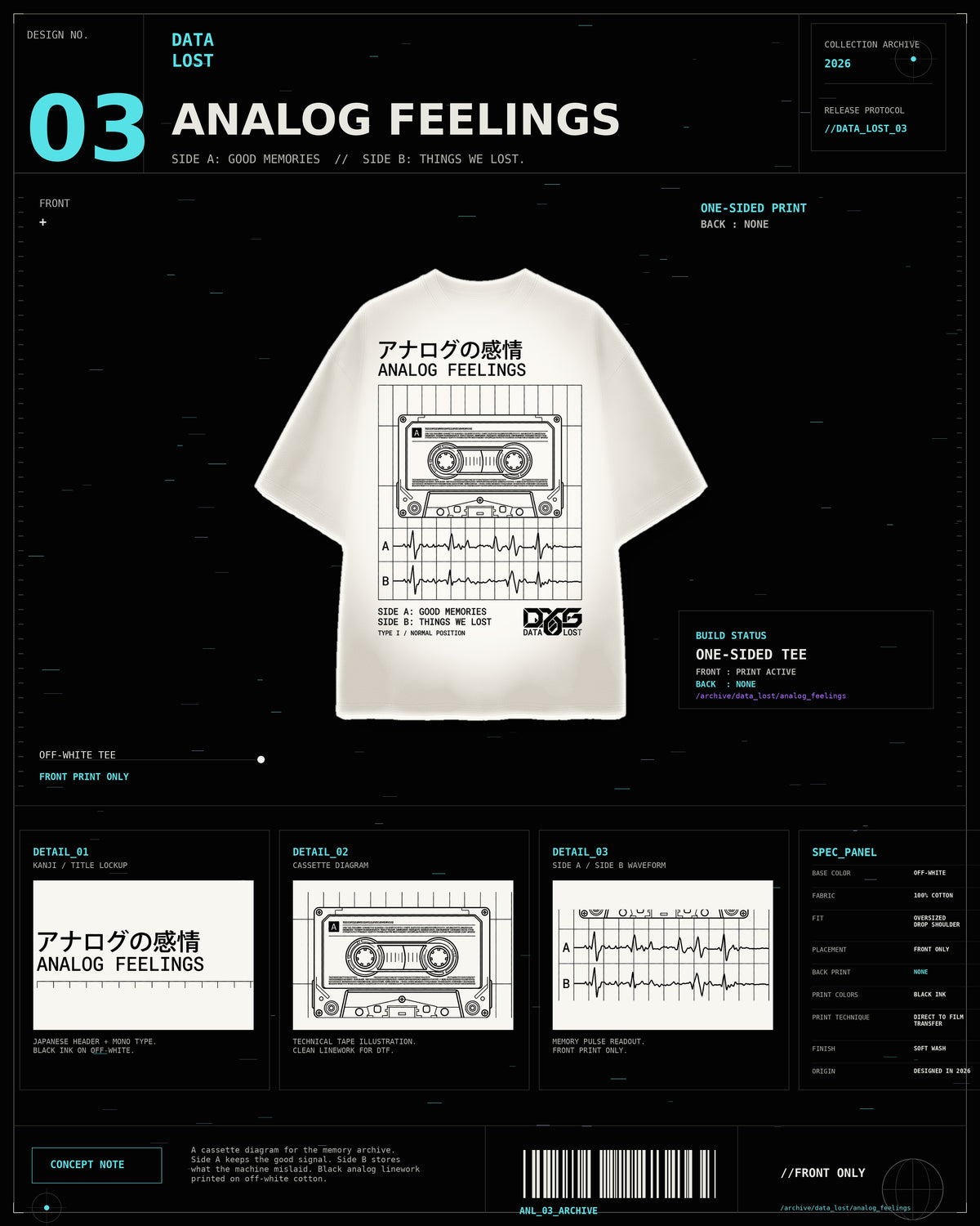 Analog Feelings Tee archival product card