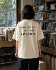 Details Omitted Tee rear model view in Cream
