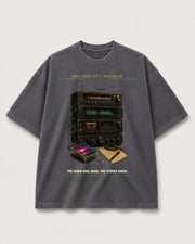 Hi-Fi Afterhours Tee SYSTEMS Shadow front media with corrected faded charcoal tee template