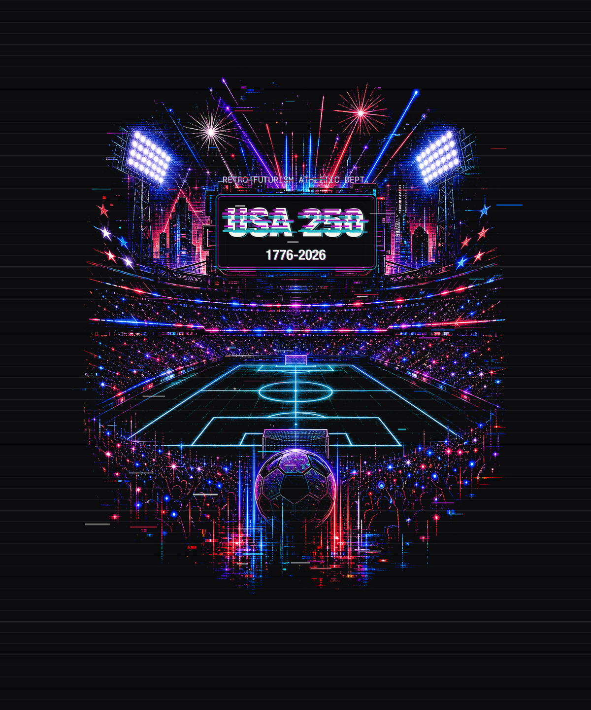 Home Signal 250 Tee black background artwork preview