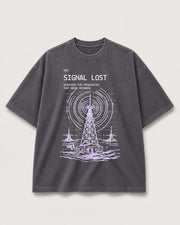 Signal Lost Tee SYSTEMS Shadow front media with corrected faded charcoal tee template