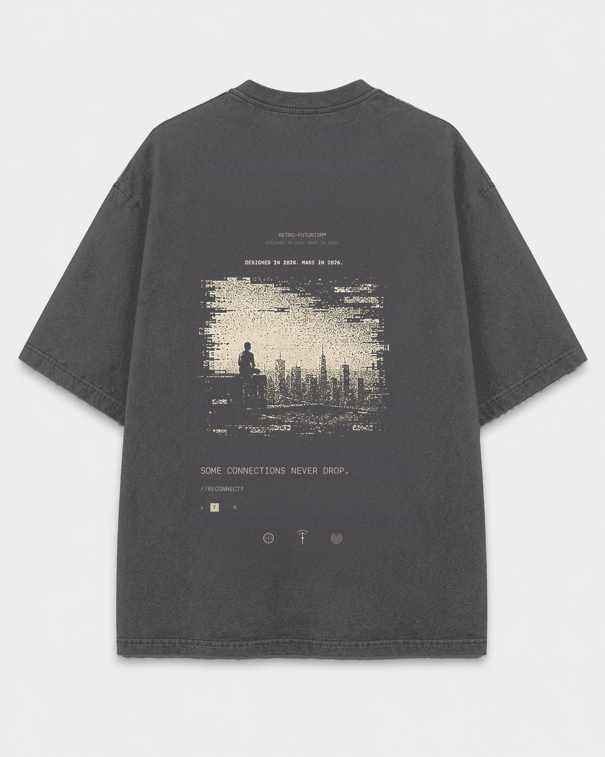 The Signal Tee MEMORIES Shadow back media with corrected faded charcoal tee template