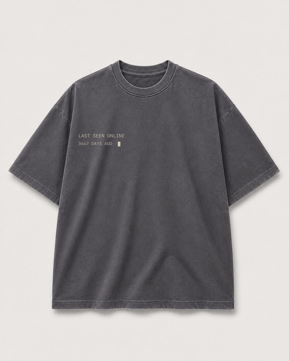 The Signal Tee MEMORIES Shadow front media with corrected faded charcoal tee template